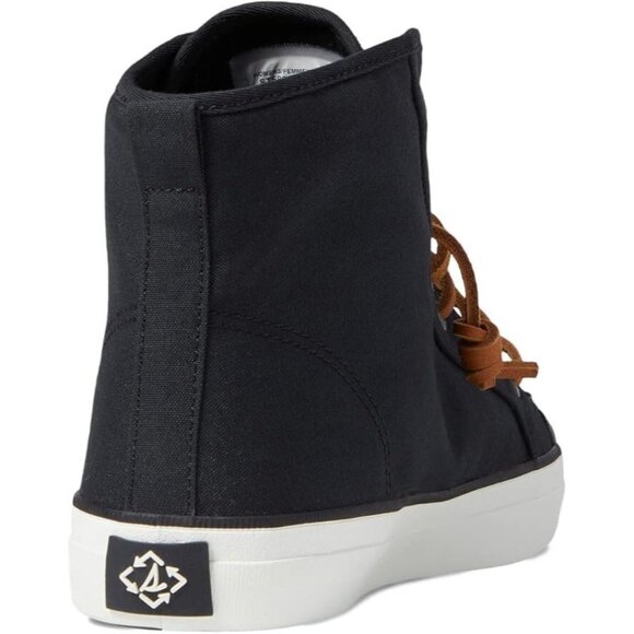 NEW Sperry Womens Crest High-Top Sneaker (Black) – Size 7.5 - Picture 4 of 6